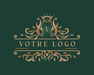 Wealth - Elegant Royal Wreath logo design