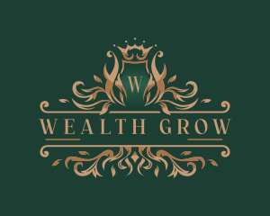 Elegant Royal Wreath logo design