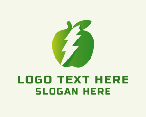 Electric - Apple Lightning Energy logo design