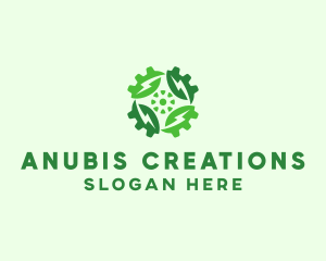 Green Scientific Gear logo design