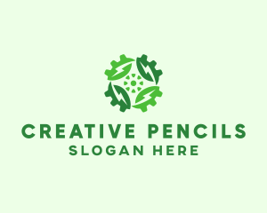 Green Scientific Gear logo design