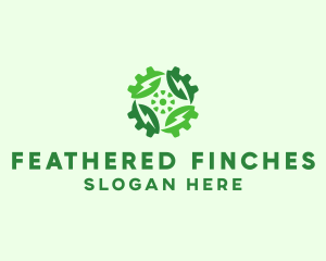 Green Scientific Gear logo design