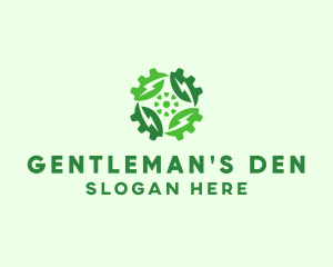 Green Scientific Gear logo design