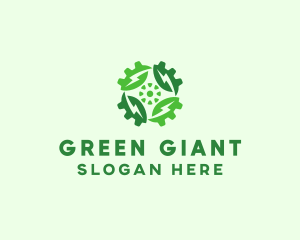 Green Scientific Gear logo design