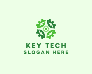 Green Scientific Gear logo design