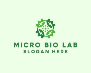 Green Scientific Gear logo design