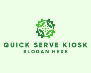 Green Scientific Gear logo design