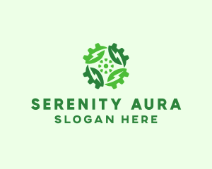 Green Scientific Gear logo design