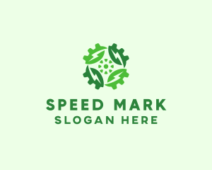 Green Scientific Gear logo design