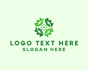 Eco Friendly - Green Scientific Gear logo design