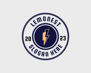Electric Bolt Emblem Logo