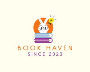 Bookstore - Smart Bunny Books logo design