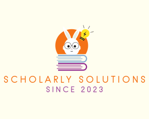 Scholar - Smart Bunny Books logo design