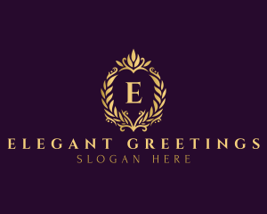 Elegant Royal Wreath logo design