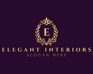 Elegant Royal Wreath logo design