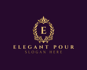 Elegant Royal Wreath logo design