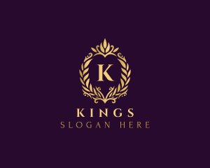 Elegant Royal Wreath logo design