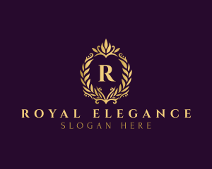 Elegant Royal Wreath logo design