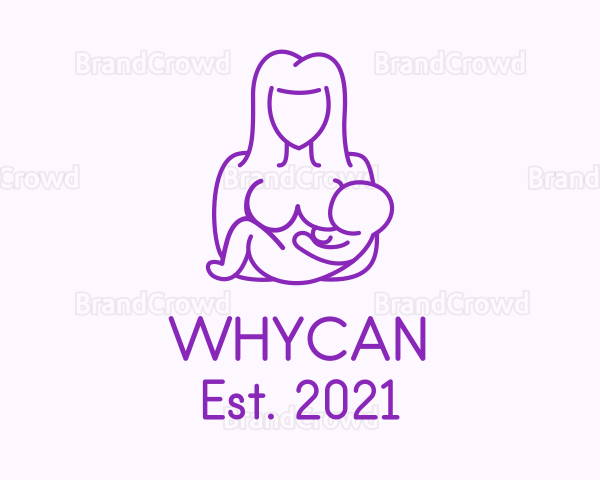 Mother Maternity Breastfeeding Logo