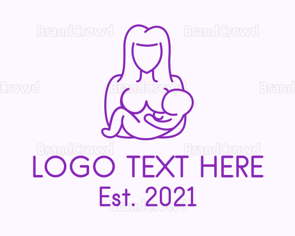 Mother Maternity Breastfeeding Logo