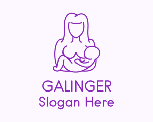 Mother Maternity Breastfeeding  Logo