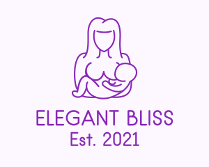 International Womens Day - Mother Maternity Breastfeeding logo design