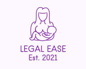 Woman - Mother Maternity Breastfeeding logo design