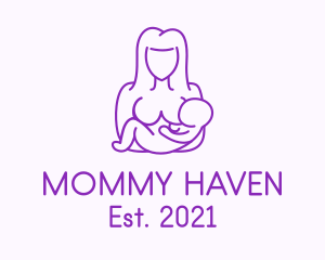 Mother Maternity Breastfeeding  logo design