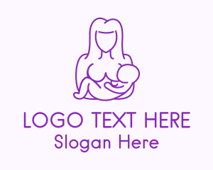 Mother Maternity Breastfeeding  Logo