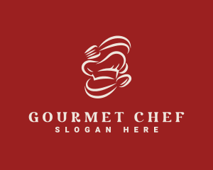 Chef - Cutlery Chef Toque logo design