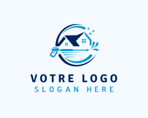 Washer - Pressure Washer House Cleaning logo design