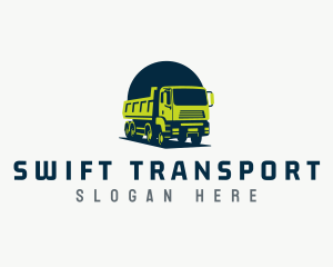 Dump Truck Transport logo design