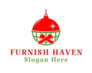 Holiday Ball Ornament  logo design