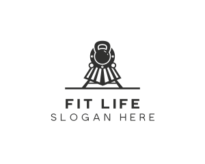 Train Fitness Gym logo design