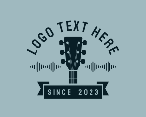 Business - Acoustic Guitar Music logo design