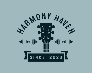 Melody - Acoustic Guitar Music logo design