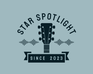 Acoustic Guitar Music logo design