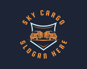 Logistics Cargo Truck logo design