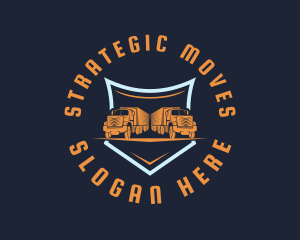 Logistics Cargo Truck logo design