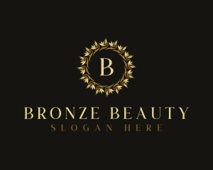 Elegant Wreath Flower logo design