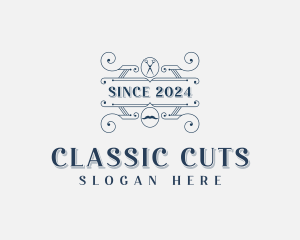 Barber - Haircut Barber Scissors logo design