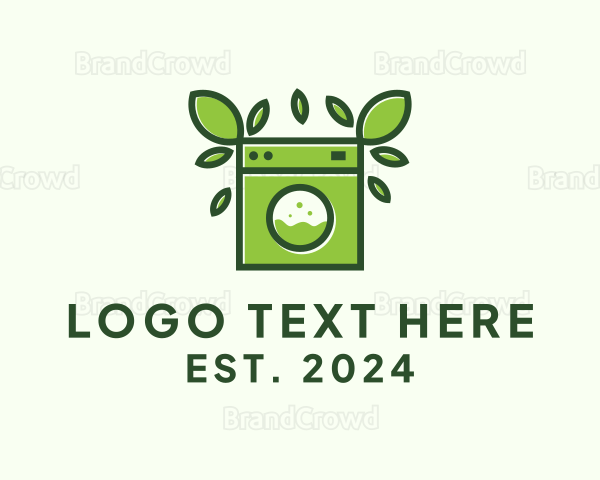 Eco Sustainable Laundromat Logo