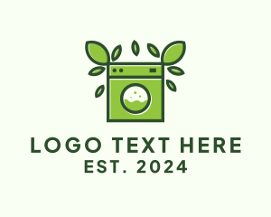 Eco Friendly - Eco Sustainable Laundromat logo design