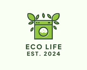 Eco Sustainable Laundromat logo design