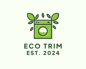 Eco Sustainable Laundromat logo design