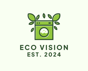 Eco Sustainable Laundromat logo design