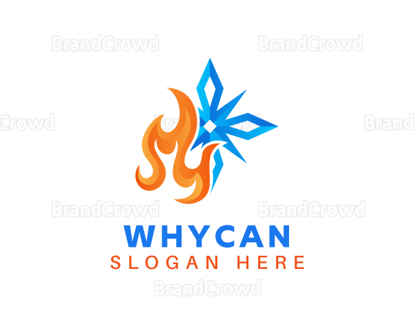 Snowflake Fire Ventilation Logo