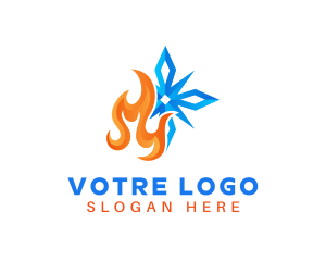 Snowflake Fire Ventilation Logo