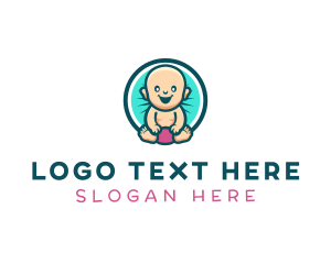 Feeding Bottle - Infant Baby Nursery logo design