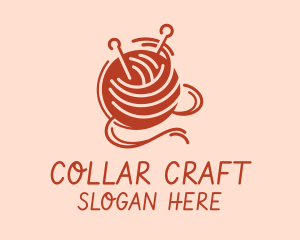 Knitter Yarn Thread logo design